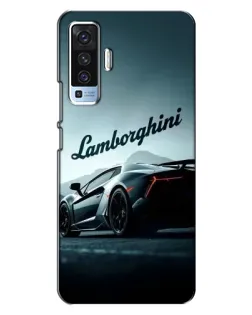 Чехол для Vivo X50 с картинкой «Классическая надпись Lamborghini»