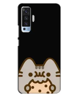Чехол для Vivo X50 с картинкой «Пушин на черном»