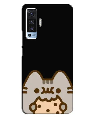 Чехол для Vivo X50 с картинкой «Пушин на черном»