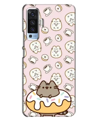 Чехол для Vivo X50 с картинкой «Пушин на пончике»