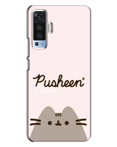 Чехол для Vivo X50 с картинкой «Pusheen логотип»