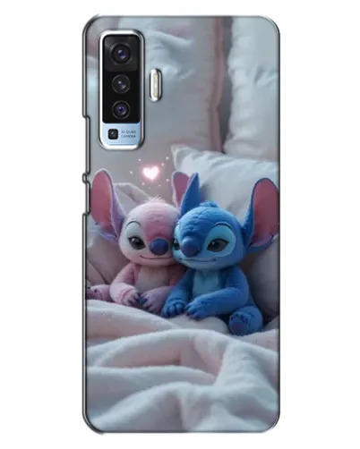 Чехол для Vivo X50 с картинкой «Плюшевые Стич Ангел»