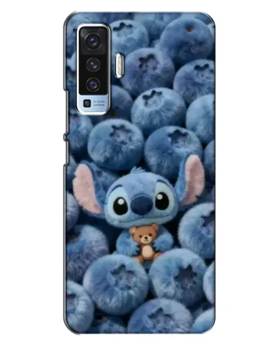 Чехол для Vivo X50 с картинкой «Стич и голубика»