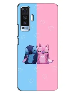 Чехол для Vivo X50 с картинкой «Stitch и Angel Love» Чехол для Vivo X50 с картинкой «Stitch и Angel Love»