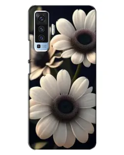Чехол для Vivo X50 с картинкой «Белые маргаритки макро» Чехол для Vivo X50 с картинкой «Белые маргаритки макро»