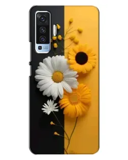 Чехол для Vivo X50 с картинкой «Подсолнух и ромашка» Чехол для Vivo X50 с картинкой «Подсолнух и ромашка»
