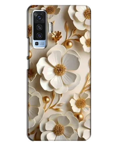 Чехол для Vivo X50 с картинкой «Белие бумажние цвети» Чехол для Vivo X50 с картинкой «Белие бумажние цвети»