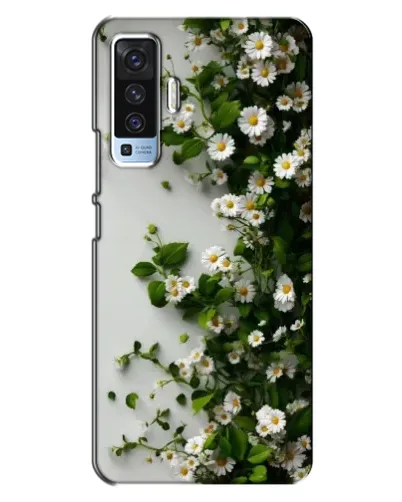 Чехол для Vivo X50 с картинкой «Ветка мелких белых цветов» Чехол для Vivo X50 с картинкой «Ветка мелких белых цветов»