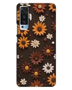 Чехол для Vivo X50 с картинкой «Узор из маленьких подсолнухов» Чехол для Vivo X50 с картинкой «Узор из маленьких подсолнухов»