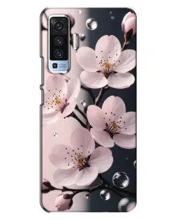 Чехол для Vivo X50 с картинкой «Нежная сакура и капли» Чехол для Vivo X50 с картинкой «Нежная сакура и капли»