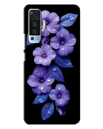 Чехол для Vivo X50 с картинкой «Фиолетовые цветы с росою» Чехол для Vivo X50 с картинкой «Фиолетовые цветы с росою»