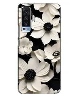 Чехол для Vivo X50 с картинкой «Объемные белые цветы» Чехол для Vivo X50 с картинкой «Объемные белые цветы»