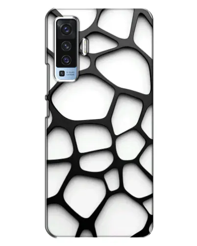 Чехол для Vivo X50 с картинкой «Белая объемная сетка» Чехол для Vivo X50 с картинкой «Белая объемная сетка»