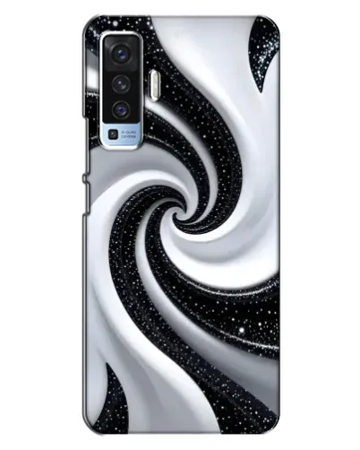 Чехол для Vivo X50 с картинкой «Черно-белая спираль» Чехол для Vivo X50 с картинкой «Черно-белая спираль»