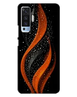 Чехол для Vivo X50 с картинкой «Огненная звездная волна»