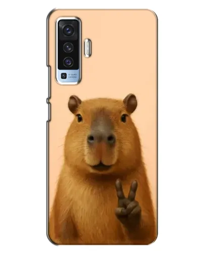 Чехол для Vivo X50 с картинкой «Капибара виктория» Чехол для Vivo X50 с картинкой «Капибара виктория»