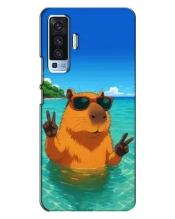 Чехол для Vivo X50 с картинкой «Морская капибара» Чехол для Vivo X50 с картинкой «Морская капибара»