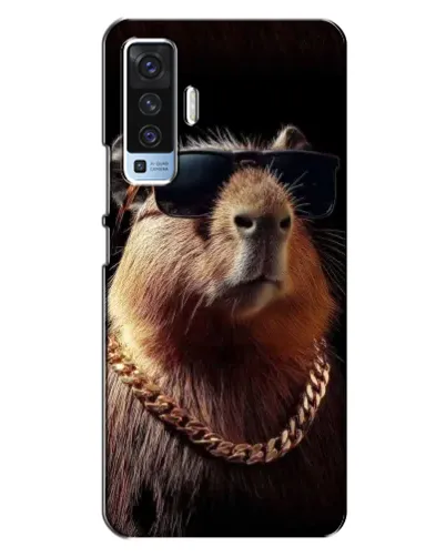 Чехол для Vivo X50 с картинкой «Капибара золотая цепь» Чехол для Vivo X50 с картинкой «Капибара золотая цепь»