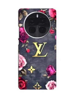 Чехол для ViVO X500 с картинкой «Цветочный Louis Vuitton»