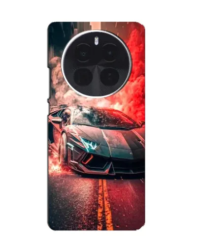 Чехол для ViVO X500 с картинкой «Lamborghini красный дым»