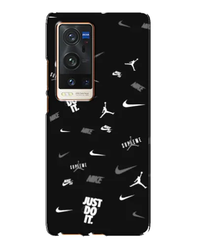Чехол для Vivo X60 Pro Plus с картинкой «Nike Black Pattern» Чехол для Vivo X60 Pro Plus с картинкой «Nike Black Pattern»