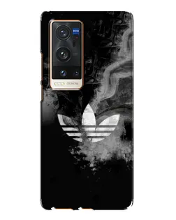Чехол для Vivo X60 Pro Plus с картинкой «Абстрактный дым Adidas»