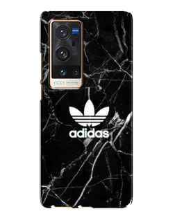 Чехол для Vivo X60 Pro Plus с картинкой «Белый мрамор Adidas»
