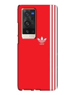 Чехол для Vivo X60 Pro Plus с картинкой «Красный минимализм Adidas»