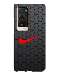 Чохол для Vivo X60 Pro Plus з картинкою «Nike — карбонова сітка»