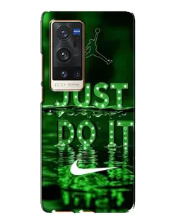 Чохол для Vivo X60 Pro Plus з картинкою «Зелений неоновий Nike»