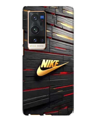 Чохол для Vivo X60 Pro Plus з картинкою «Золотий Nike на металі»