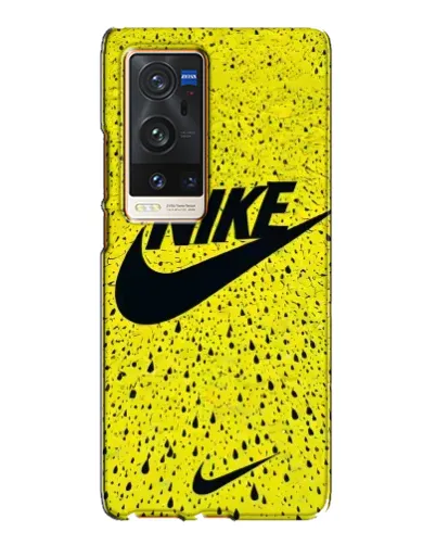 Чохол для Vivo X60 Pro Plus з картинкою «Жовтий текстурний Nike»