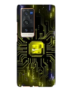 Чохол для Vivo X60 Pro Plus з картинкою «Nike — золота іскра»