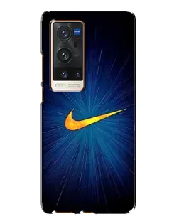 Чехол для Vivo X60 Pro Plus с картинкой «Синий пульс Nike»