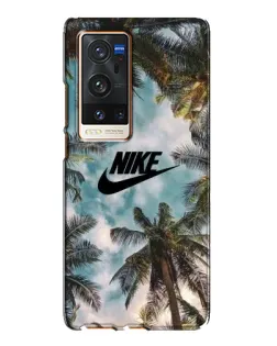 Чехол для Vivo X60 Pro Plus с картинкой «Тропический принт Nike»