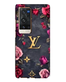 Чехол для Vivo X60 Pro Plus с картинкой «Цветочный Louis Vuitton»