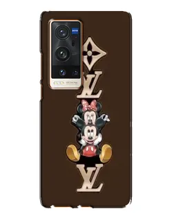Чехол для Vivo X60 Pro Plus с картинкой «LV и Микки Маус»