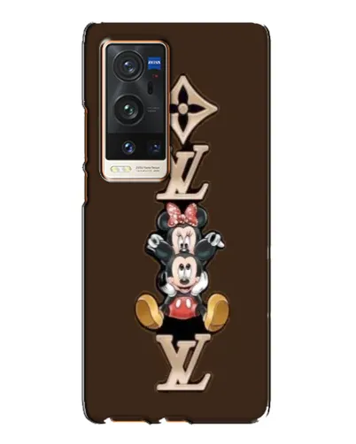 Чехол для Vivo X60 Pro Plus с картинкой «LV и Микки Маус»