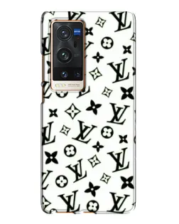 Чехол для Vivo X60 Pro Plus с картинкой «Монохромный хаос LV»