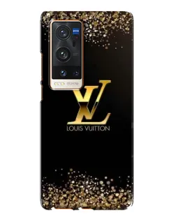 Чехол для Vivo X60 Pro Plus с картинкой «LV — золотые искры»