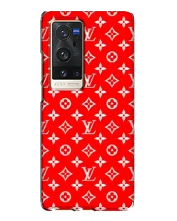 Чехол для Vivo X60 Pro Plus с картинкой «Яркий паттерн LV»