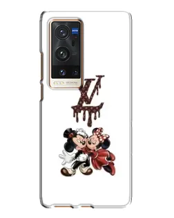 Чехол для Vivo X60 Pro Plus с картинкой «LV и Микки Маус»