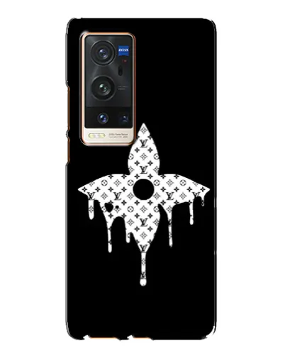 Чехол для Vivo X60 Pro Plus с картинкой «Цветочная монограмма»