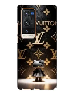 Чехол для Vivo X60 Pro Plus с картинкой «Монограмма с фигурой»