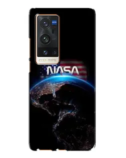 Чехол для Vivo X60 Pro Plus с картинкой «Земля из космоса NASA»