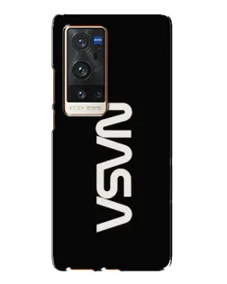 Чехол для Vivo X60 Pro Plus с картинкой «NASA — вертикальный логотип»