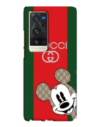 Чехол для Vivo X60 Pro Plus с картинкой «Gucci — полосы и Микки»
