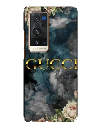 Чехол для Vivo X60 Pro Plus с картинкой «Абстрактные цветы Gucci»