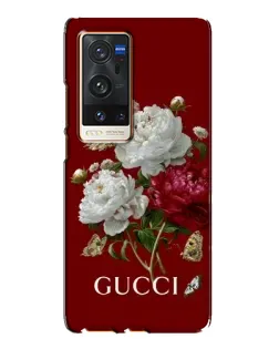 Чехол для Vivo X60 Pro Plus с картинкой «Gucci —  сад»