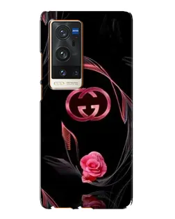 Чехол для Vivo X60 Pro Plus с картинкой «Gucci — неоновая роза»